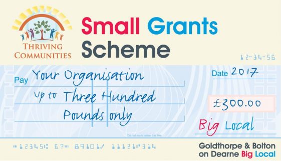 Goldthorpe and Bolton on Dearne Small Grants Scheme